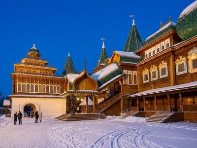 Русская зима во Дворце Алексея Михайловича в Коломенском.